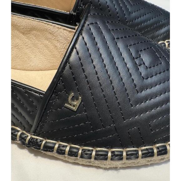Liz Claiborne Marta Black Quilted Espadrille Flats Women’s Size 9M Slip On - Picture 5 of 6